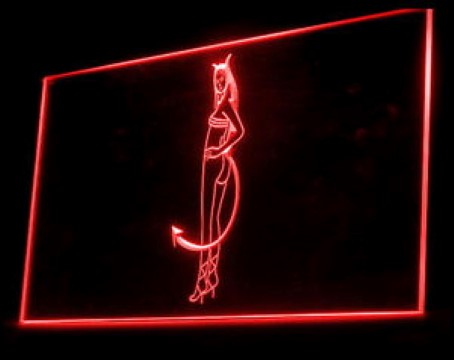 Sexy Devil Girl LED Neon Sign
